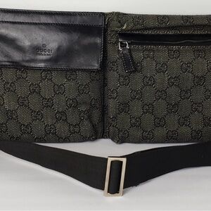 Gucci Authentic Dark Grey Fanny Pack